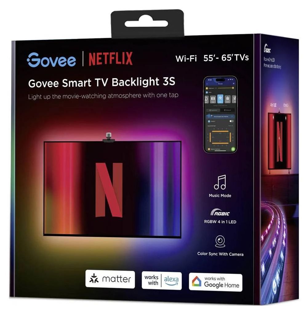 Govee RGBIC Netflix Envisual TV Backlight for 55"- 65" TVs Produktbild 