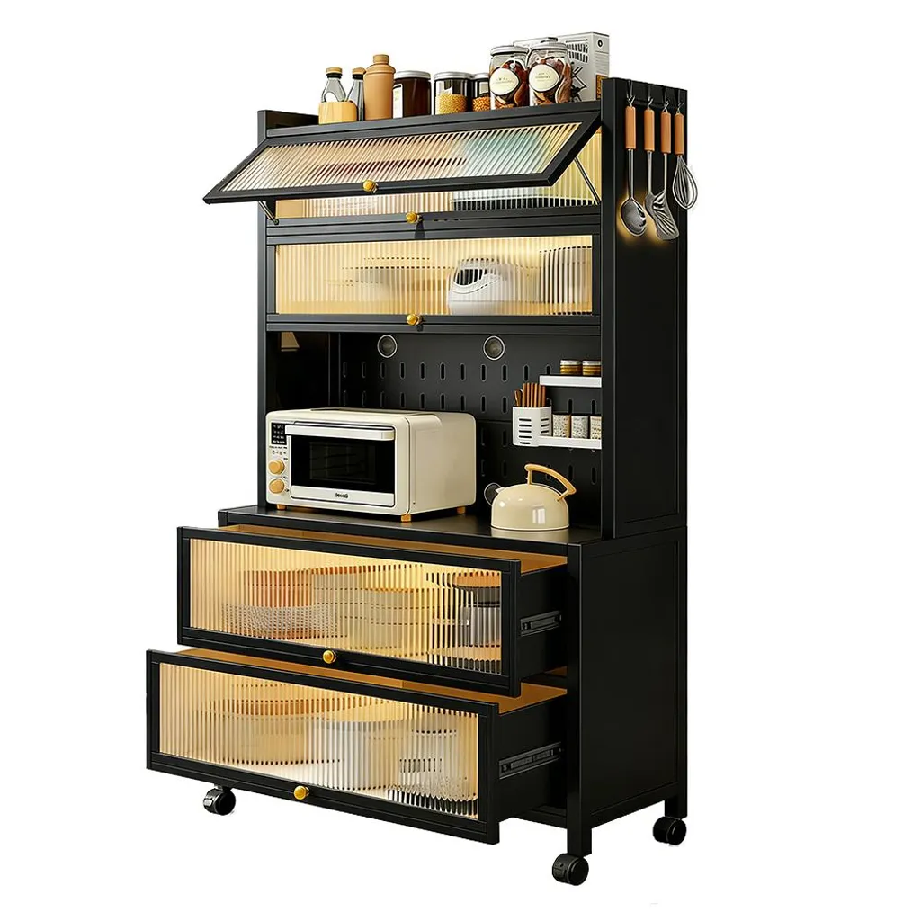 Armoire cuisine anti-poussière 100 cm : finissez-en avec le désordre
