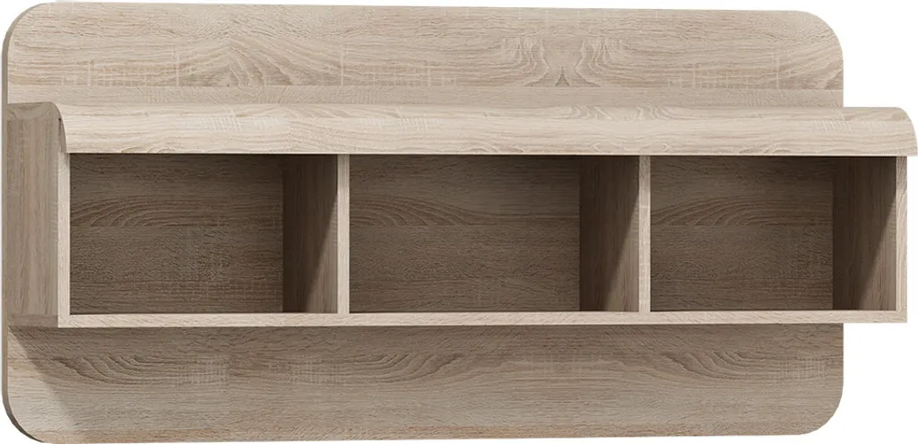 Étagère murale LUVERNE chêne Sonoma robuste - Finition bois naturel
