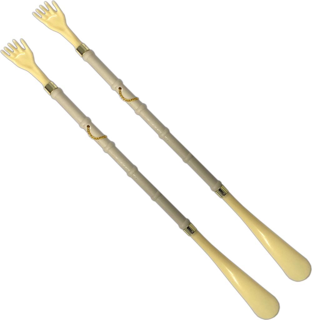 2er Set 2in1 Rückenkratzer 50cm Schuhanzieher Rücken Produktbild 