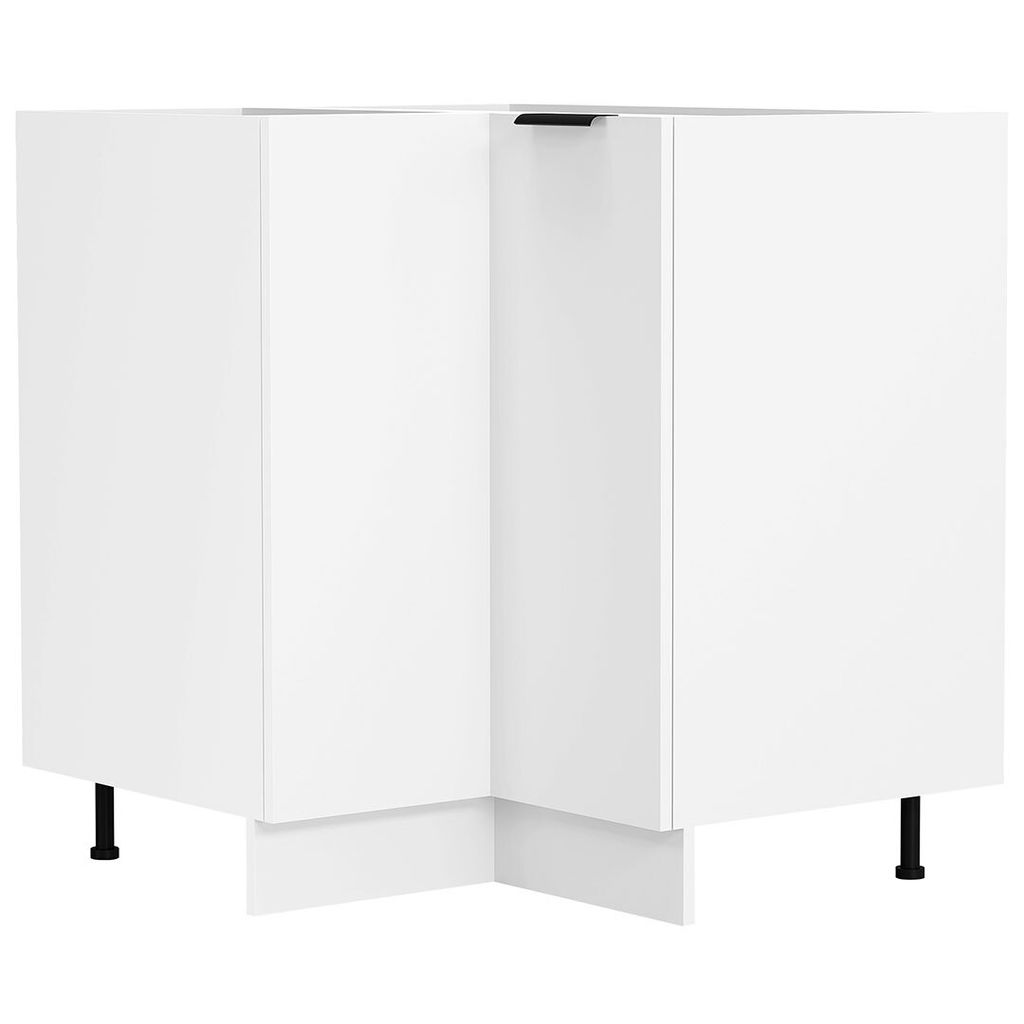 VCM Eckschrank | Maße ca. H. 82 x B. 76 x T. 76 cm | Küchenschrank | Küchenunterschrank | Unterschrank | Küchenmöbel - Fasola