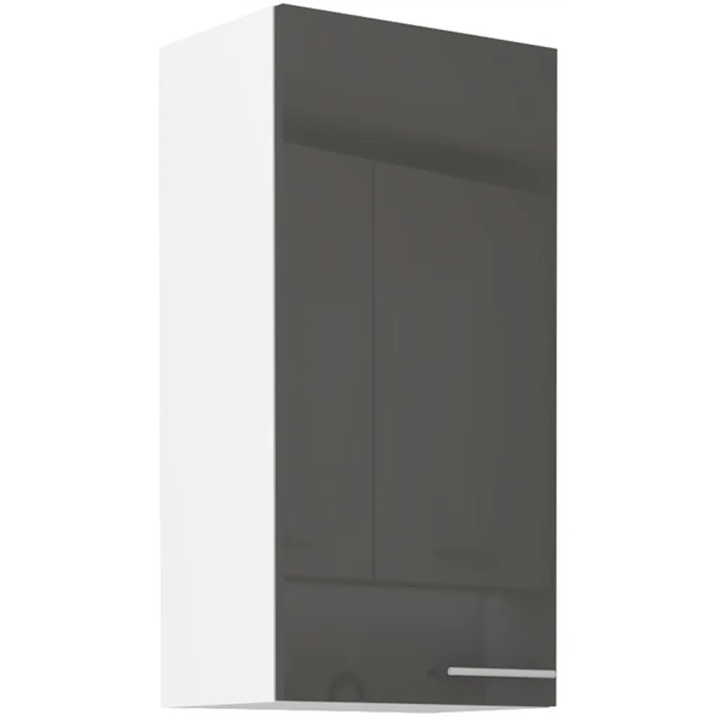 Pensile alto LAJLA - larghezza 45 cm, grigio / bianco