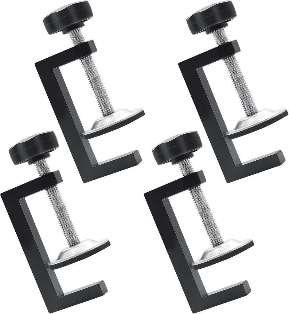 Set mit 4 verstellbaren Edelstahlklemmen, Verstellbereich 10–57 mm, zur Schubladenmontage, Heimwerkerbedarf