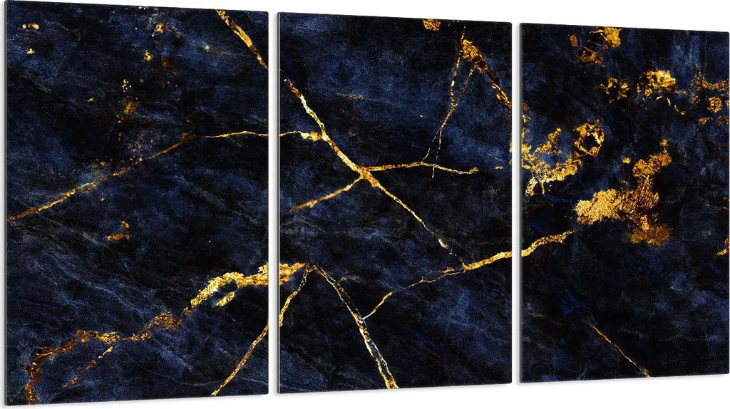 Copriforno in Vetro Marmo Golden 3 Pezzi 30x52 | Protezione Cucina Lusso