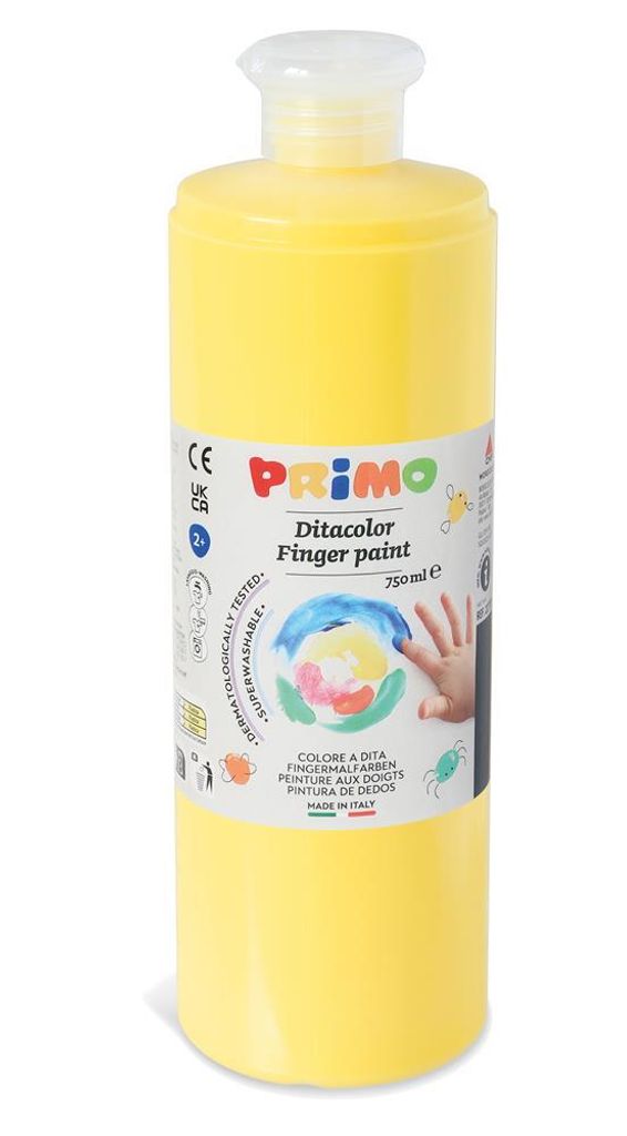 Fingermalfarbe Primo, 750 ml gelb Produktbild 