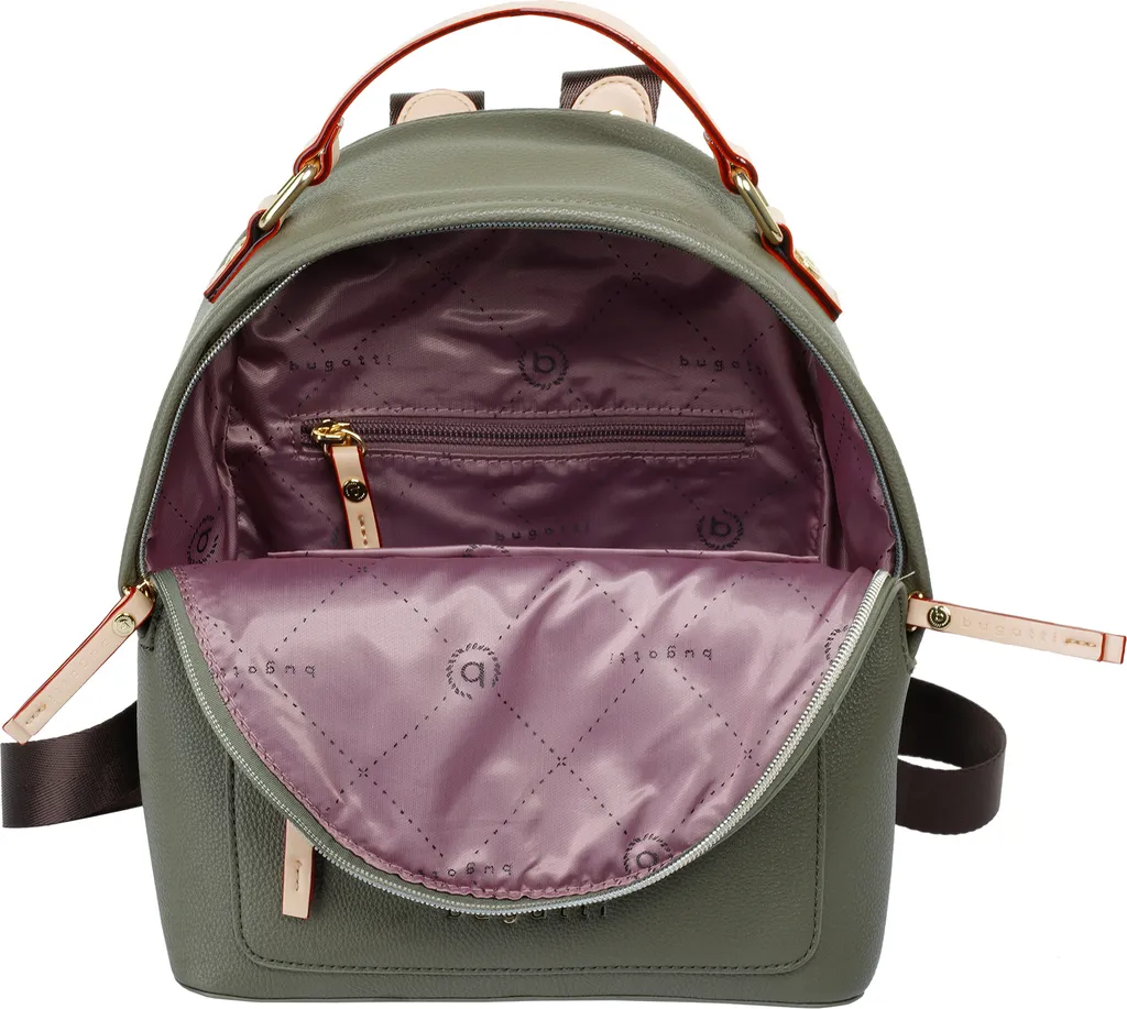 Sac à Dos Bugatti Ella Vert Olive - Idéal pour Travail et Sorties - 20