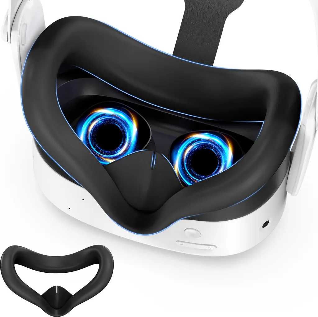 Accessoires VR Meta Quest 3 : Kit de Protection 7-en-1 Silicone Blanc