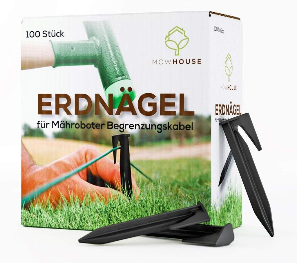 Pioli per tagliaerba robot MOWHOUSE - 8,5 cm - 100 pezzi Immagine del prodotto 