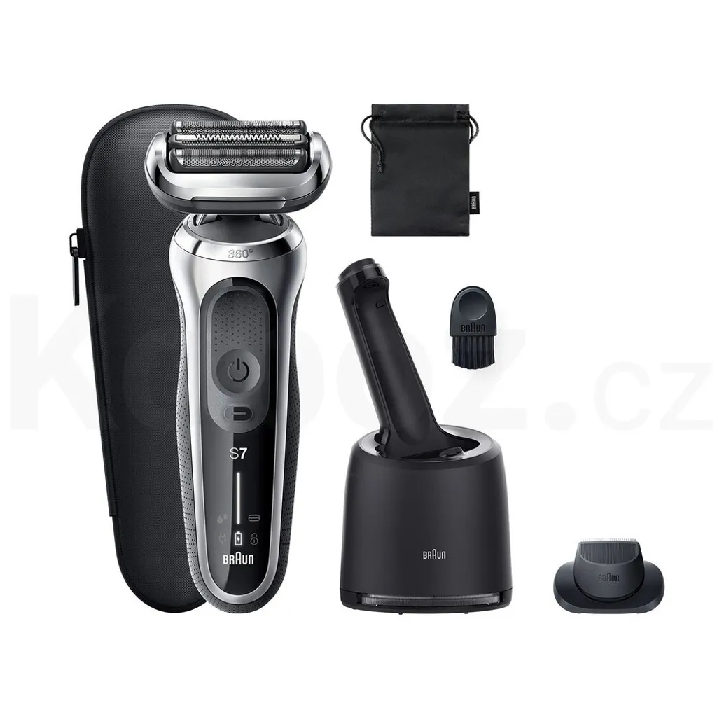 Braun 71-S7200cc Rasoir sans Fil Autonomie 50 min Tête Flexible à 360°