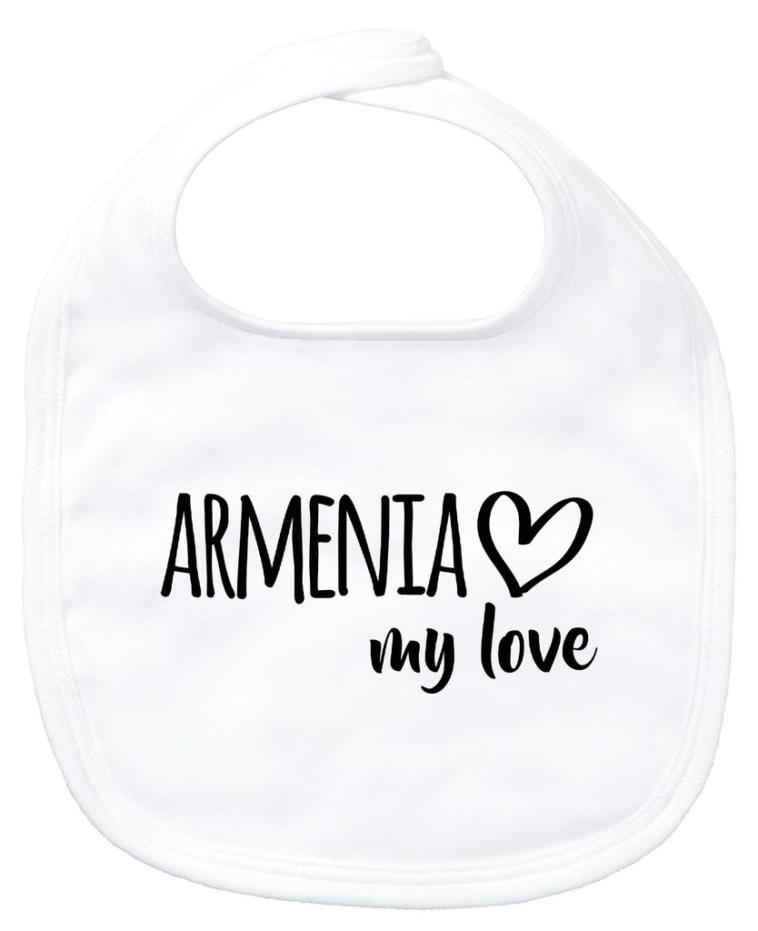 Huuraa Baby Lätzchen Armenia my love White Klettverschluss  Produktbild 