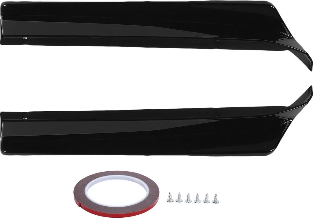 Extensions de bas de pare-chocs arrière noir brillant pour Impreza WRX VA