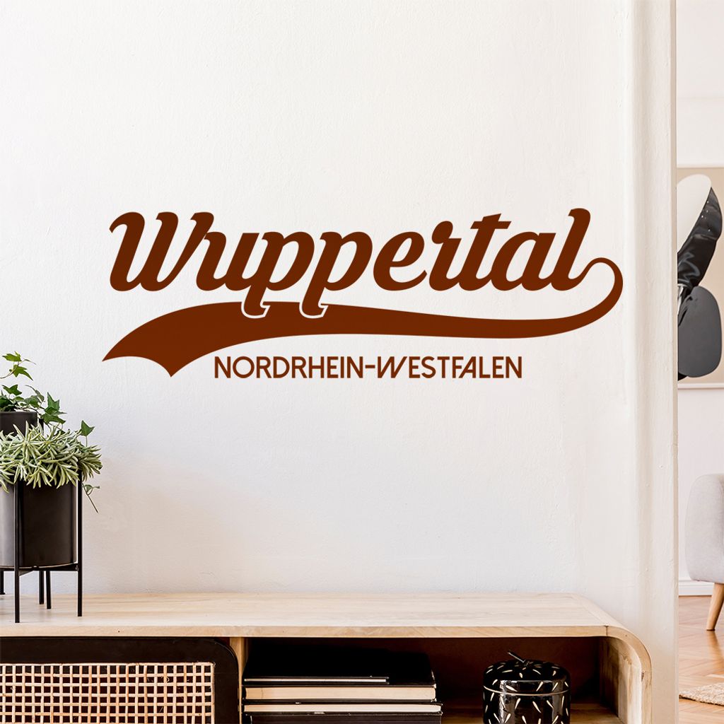 Wuppertal Nordrhein-Westfalen Wandtattoo Wandaufkleber Wall Sticker - Dekoration, Küche, Wohnzimmer, Schlafzimmer, Badezimmer