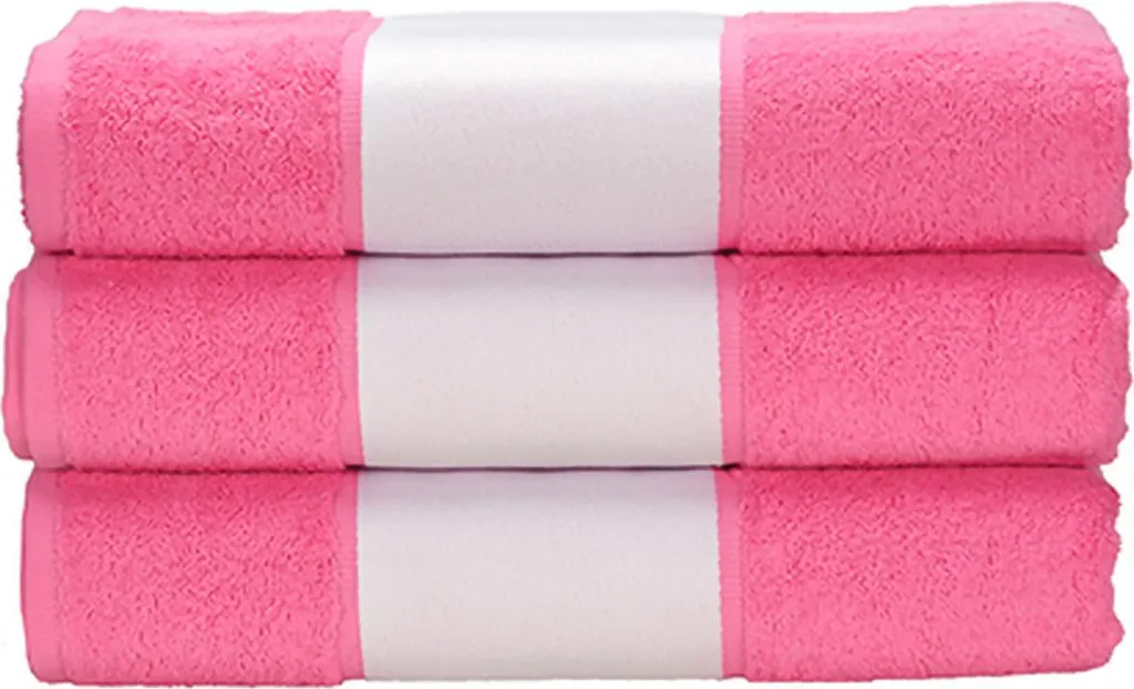 A&R AR080 | Asciugamano SUBLI-Me®, 50 x 100 cm - Colore: Rosa chiaro - Dimensioni: 50 x 100 cm