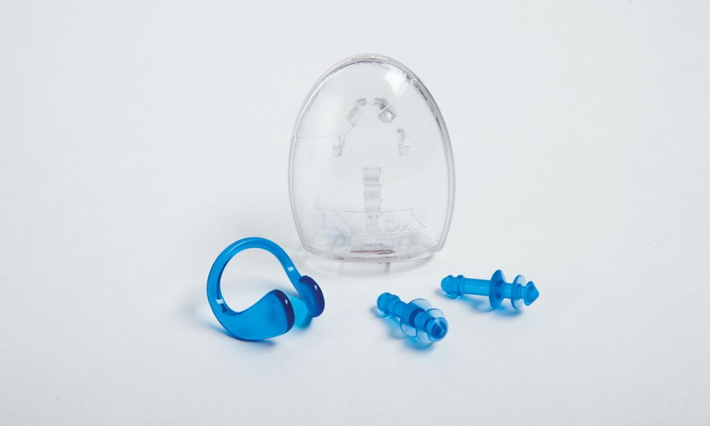 Intex Set Ohrstöpsel und Nasenklammer Set, Ear Plugs & Nose Clip Set 55609