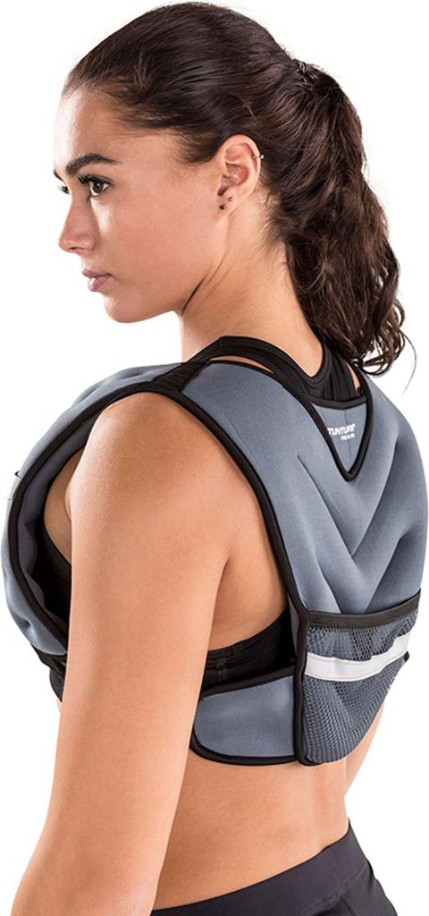 MSPORTS Gilet Lesté Réglable – 5 à 30 Kg, Nylon Résistant, Rembourrage Confortable, Ajustable Par Velcro – Idéal Pour Musculation, Running, Rééducation