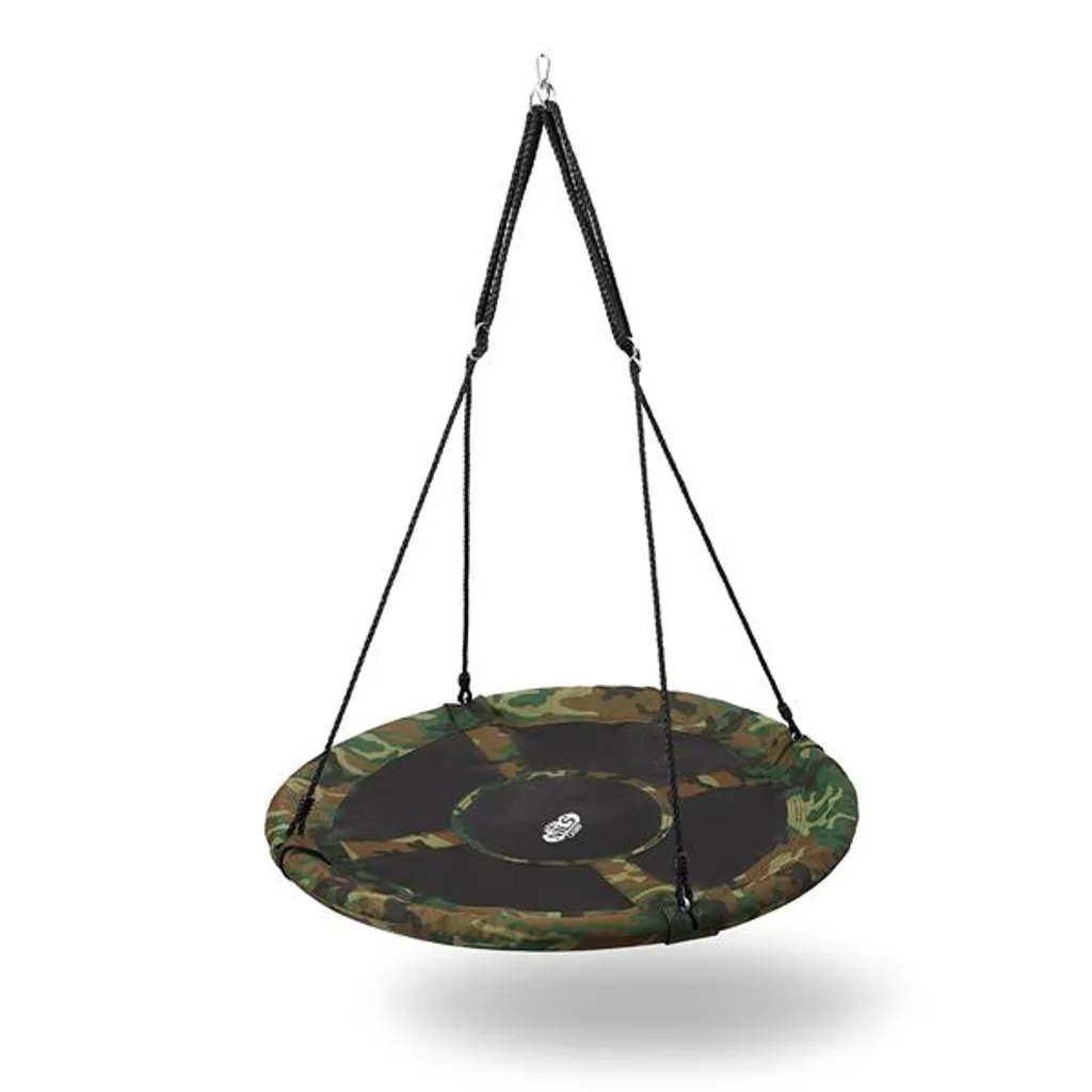 Balançoire Nid Robuste 100cm Camouflage NB5032 avec Cordes Réglables