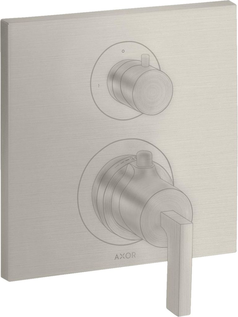 hansgrohe AXOR Citterio Thermostat Unterputzmodell mit Ab-/Umstellventil, Hebelgriffe, 2 Verbraucher, 39720800
