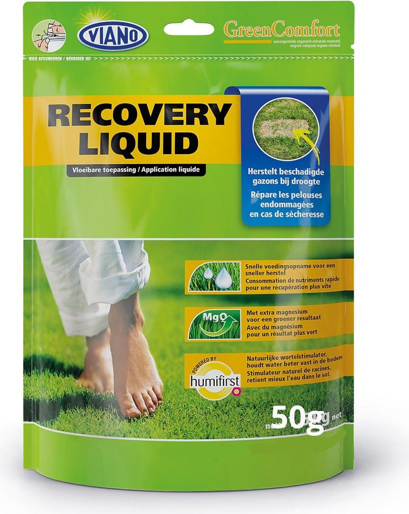 VIANO HOME GREENCOMFORT RECOVERY LIQUID Dünger 50GR 6-5-12+2MgO + Humifirst