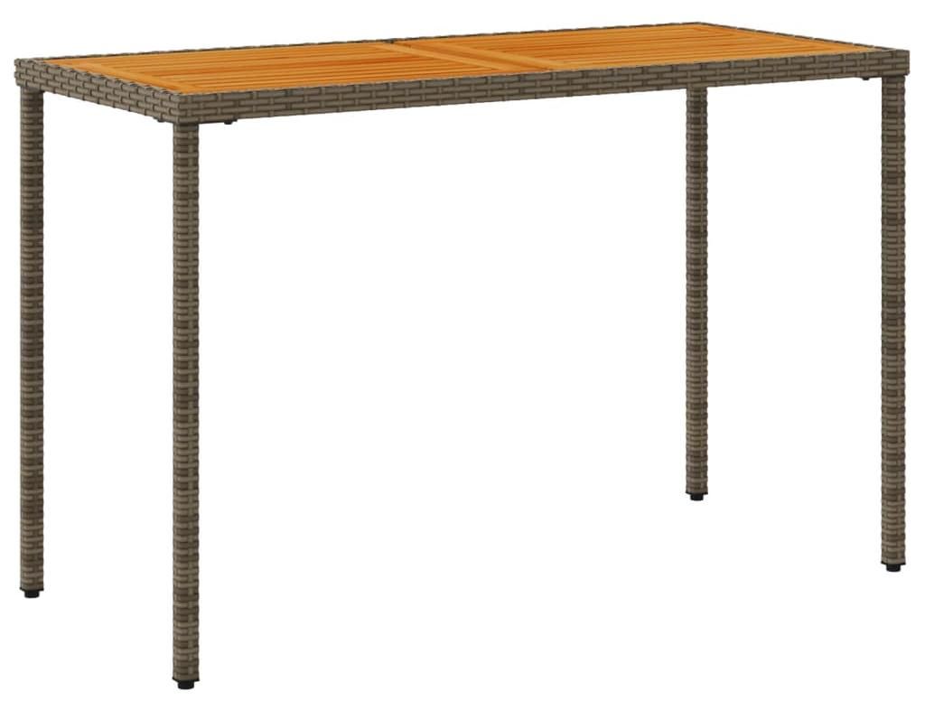 vidaXL Gartentisch mit Akazienholz-Platte Grau 115x54x74cm Produktbild 