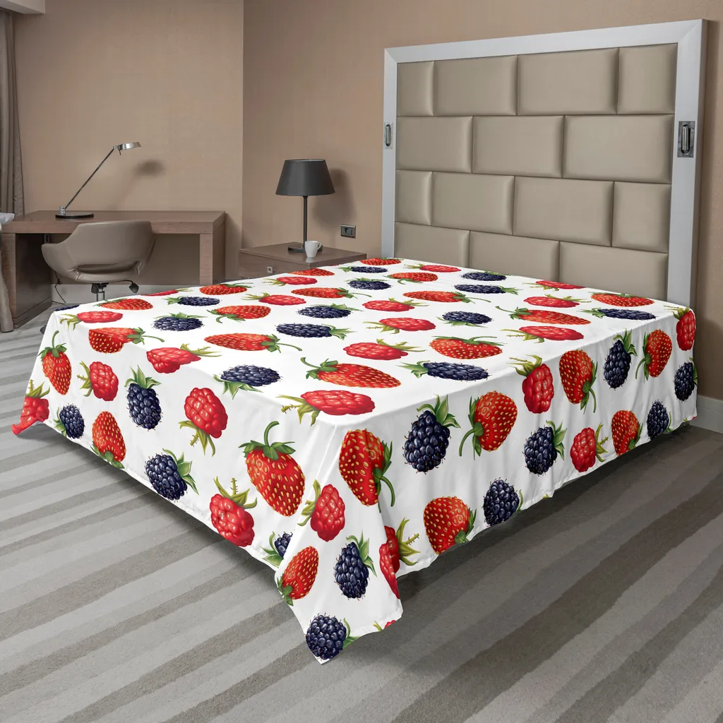 Lenzuolo Frutta ABAKUHAUS Rosso Prugna 260x228 cm | Morbido