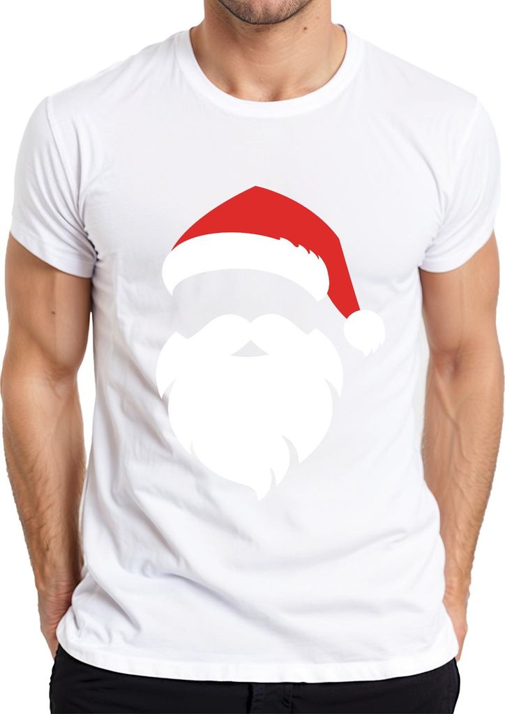 Santa Weihnachtsmann Weihnachtsoutfit - Weihnachten Weihnachtsgeschenk Christmas Herren T-Shirt, Weiß, XXL