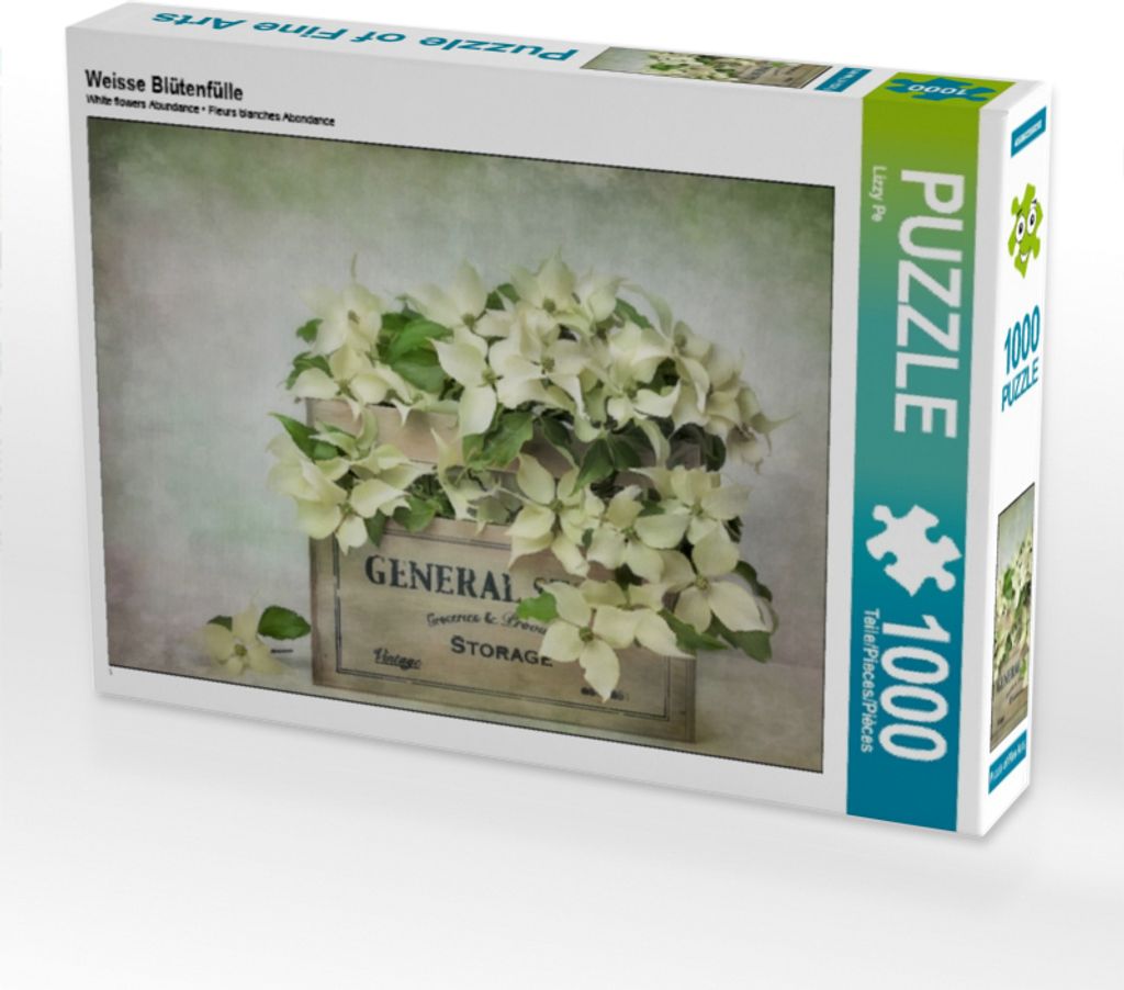 Calvendo Weisse Blütenfülle 1000 Teile Puzzle quer 640x480mm, Pe Lizzy; 7282988