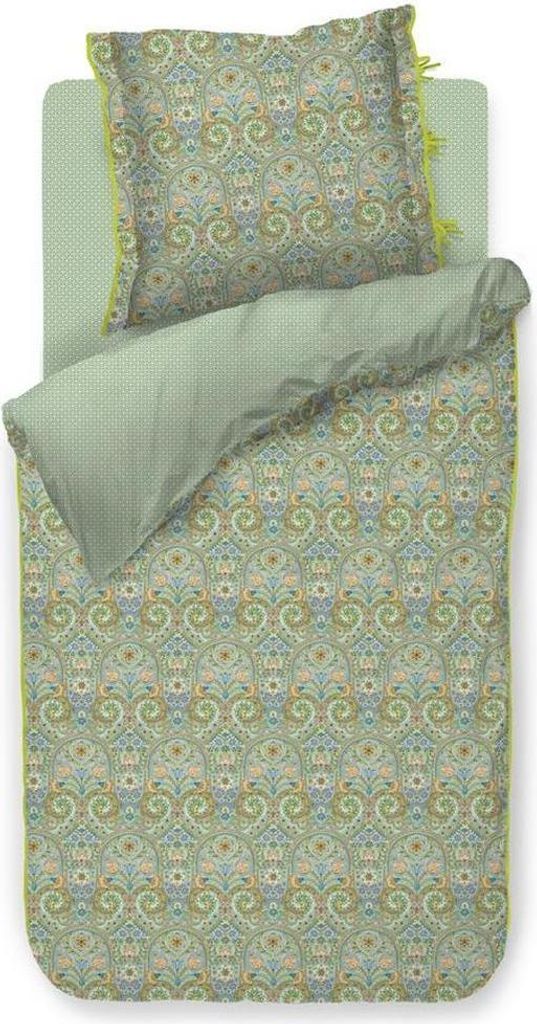 Pip Studio Bettwäsche-Garnitur Kikoy Farbe Grün Größe 155x220+80x80