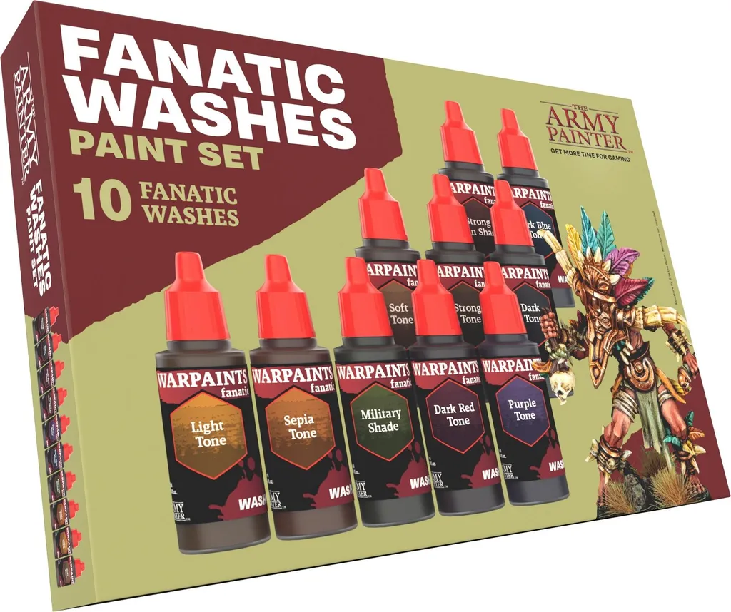 The Army Painter Warpaints Fanatic Ensemble de peintures Washes acryliques
