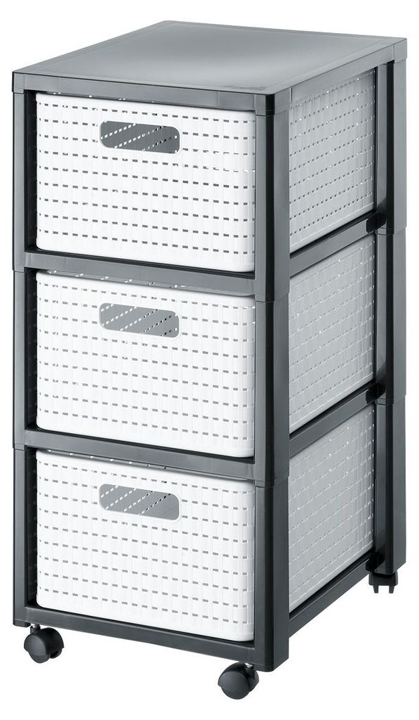 Rotho Rollcontainer Country 3x18L - Schubladenturm 37,5 x Produktbild 