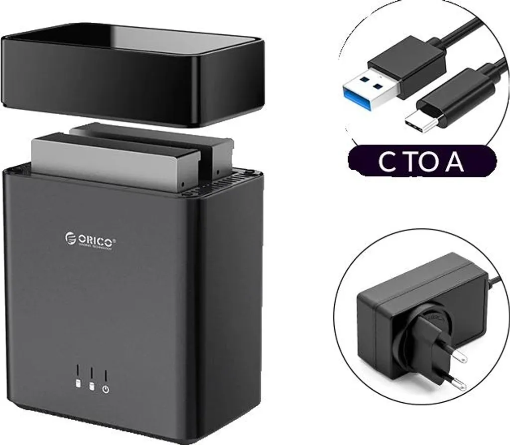 Station sauvegarde pour photographe et vidéaste double baie HDD 22To