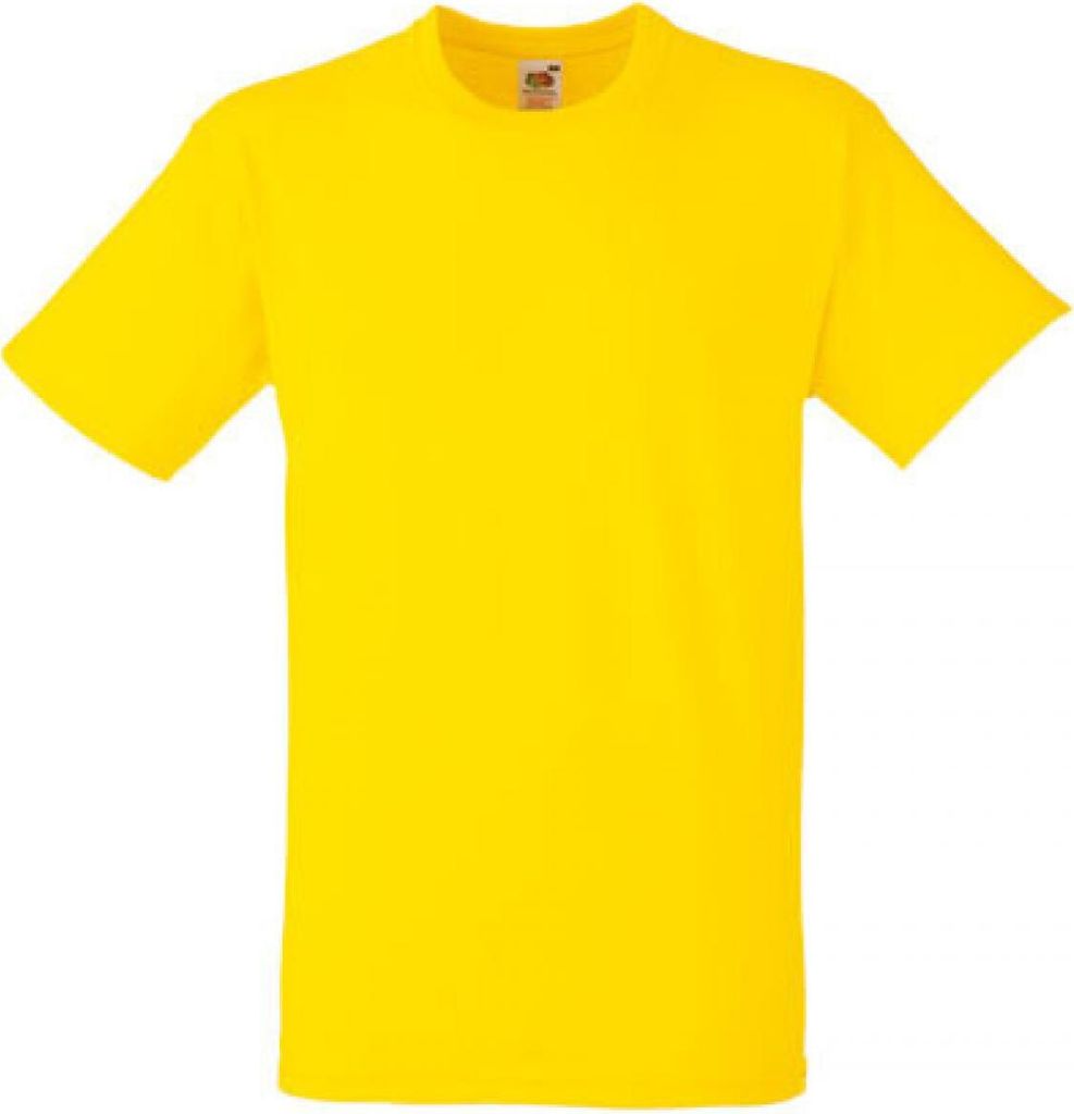 Fruit of the Loom 61-212-0 | Heavy Baumwolle Herren T-Shirt - Farbe: Yellow - Größe: M