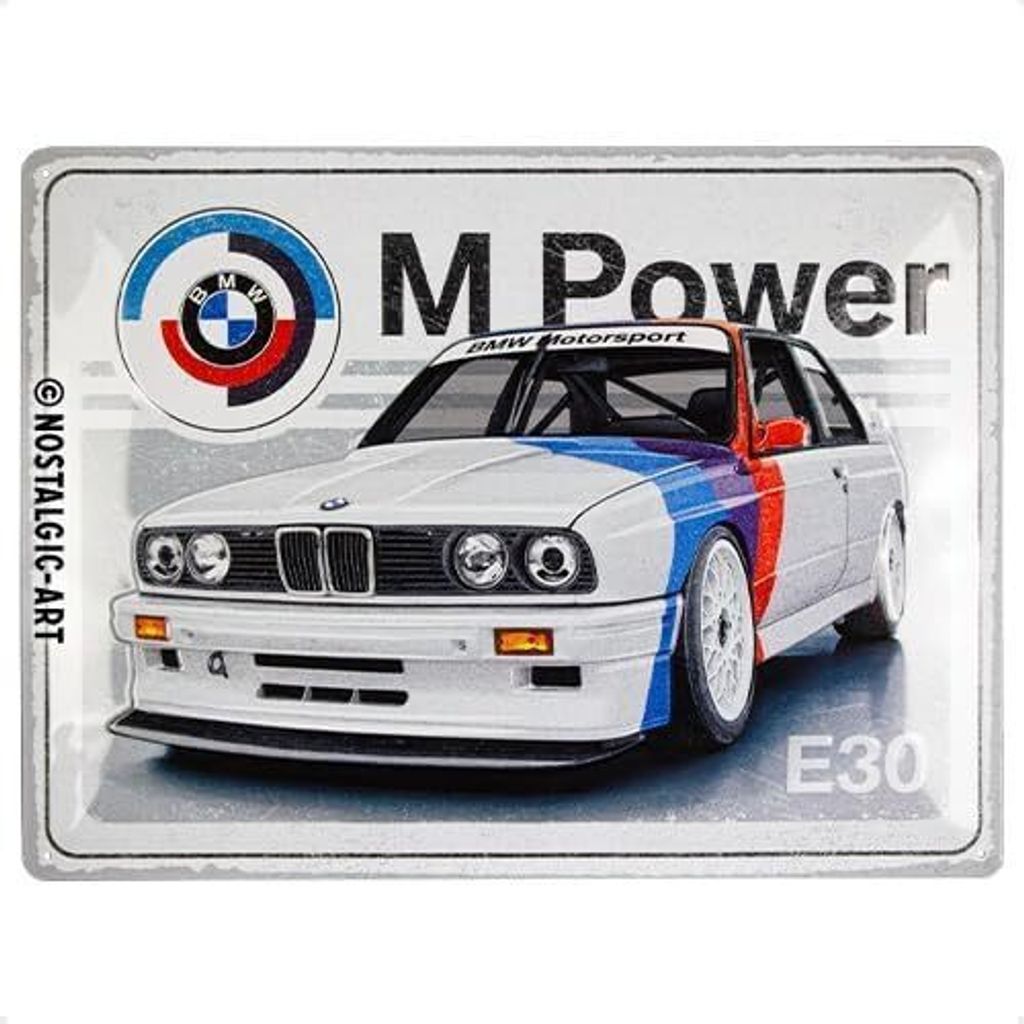 Nostalgic-Art - Blechschild 30 x 40 cm - BMW Motorsport - M Produktbild 