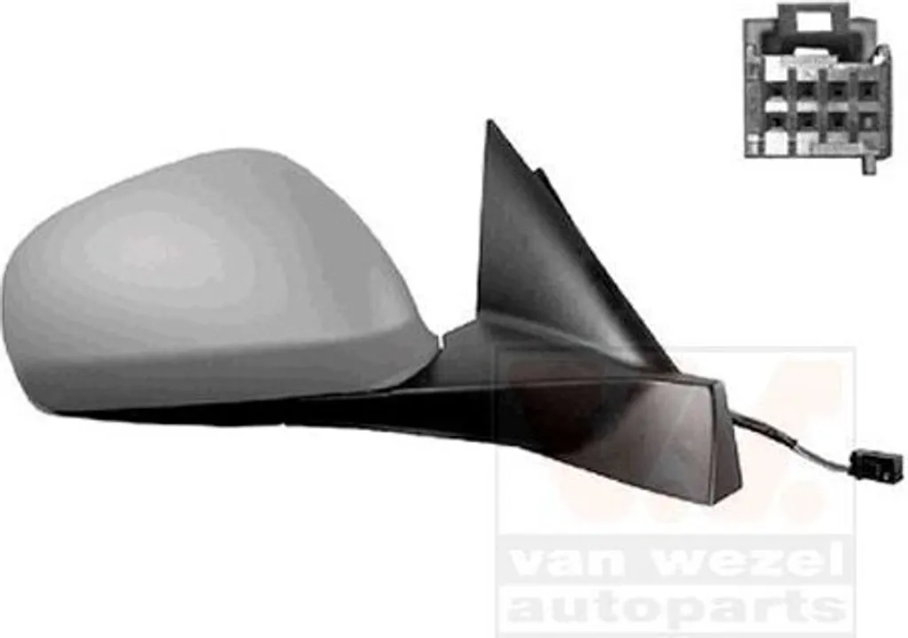 Miroir de rétroviseur droit chauffant convexe pour Alfa Romeo MiTo 955