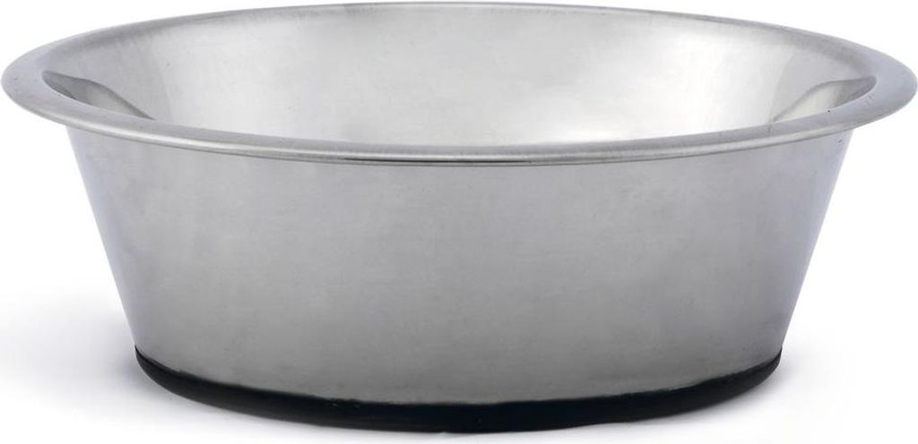 Beeztees Edelstahl - Hundenapf – rutschfest, Größe: 25 cm - 2700 ml