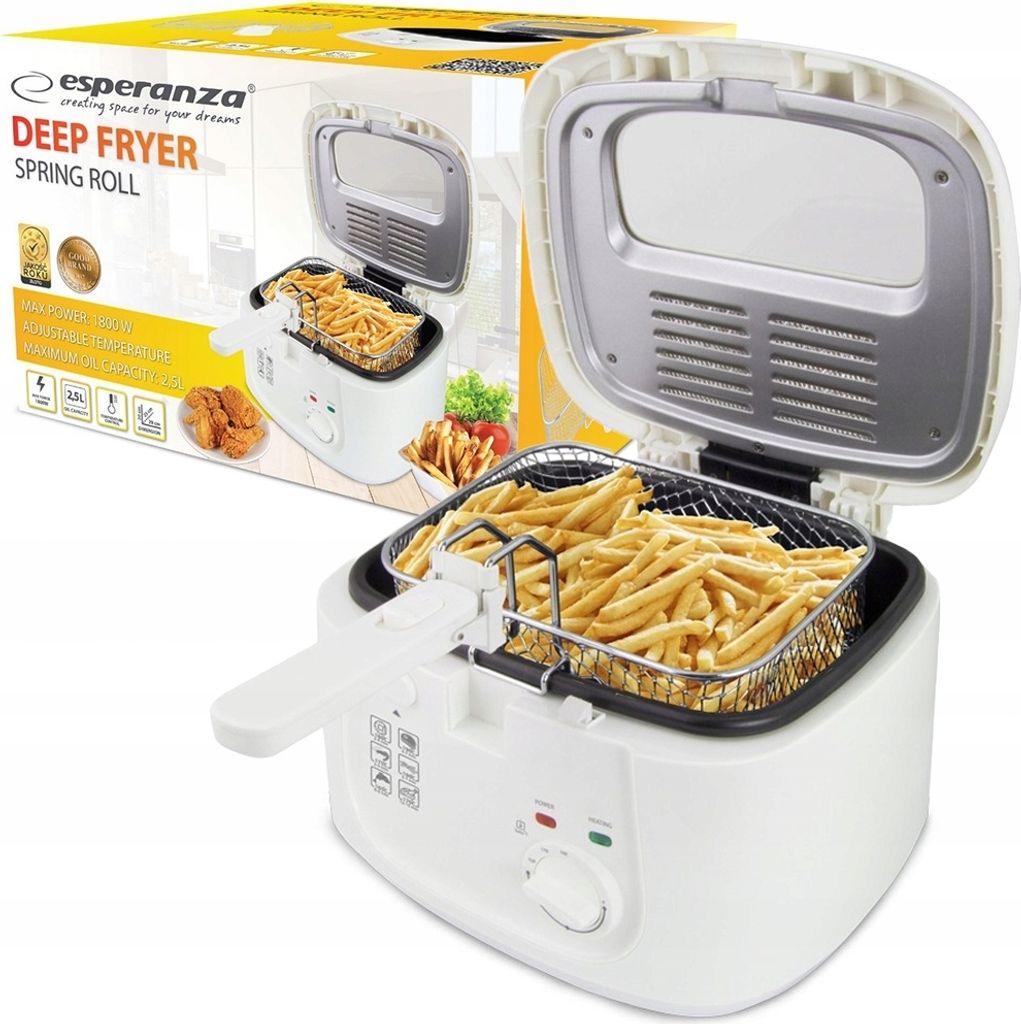 Esperanza Rouleau de printemps 1800 watts Friteuse Image du produit 