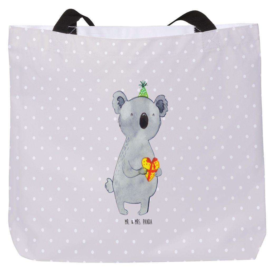 Mr. & Mrs. Panda Schultasche Koala Geschenk - Grau Pastell - Laptoptasche, Party, Beutel, Koalabär, Geburtstag, Tote Bag, Strandtasche, Reisetasch...