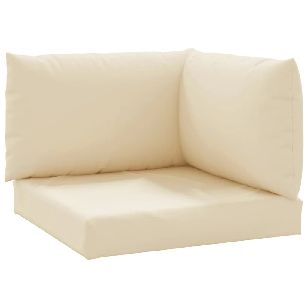 Set 3 Cuscini per Pallet in Tessuto Oxford Beige | Comfort Outdoor Top