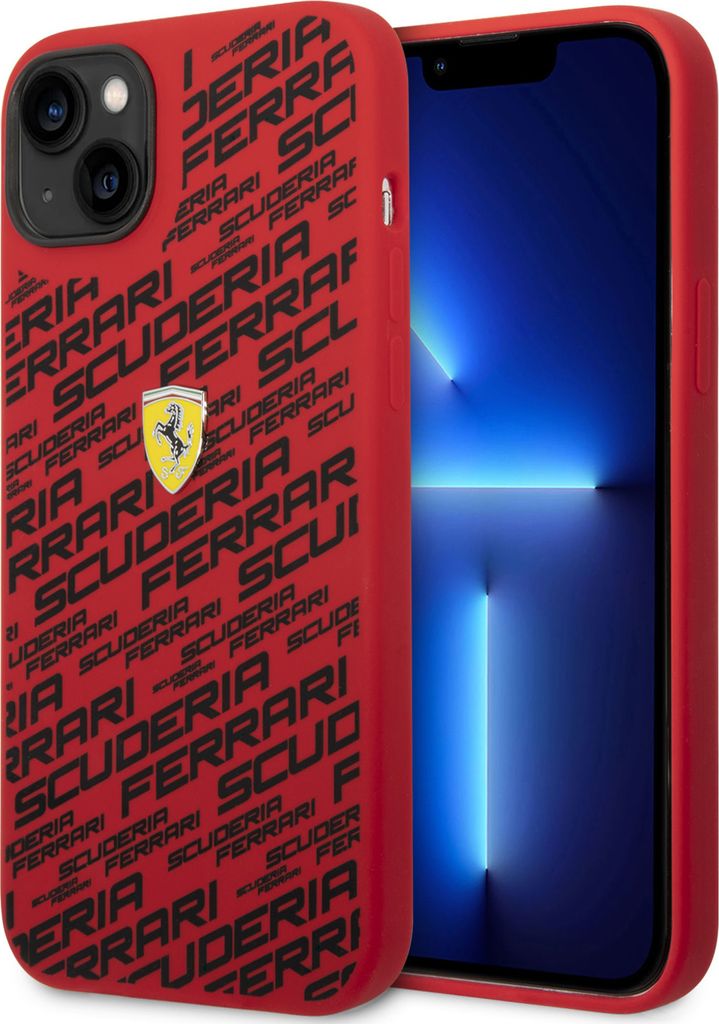 Ferrari iPhone 14 & 15 Plus Hardcase Scuderia All-Over - Red