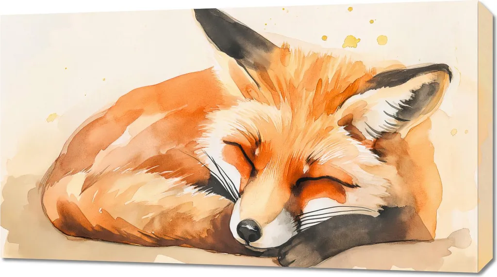Tableau Aquarelle Idylle de 90x50 cm : Décoration Murale Haut de Gamme
