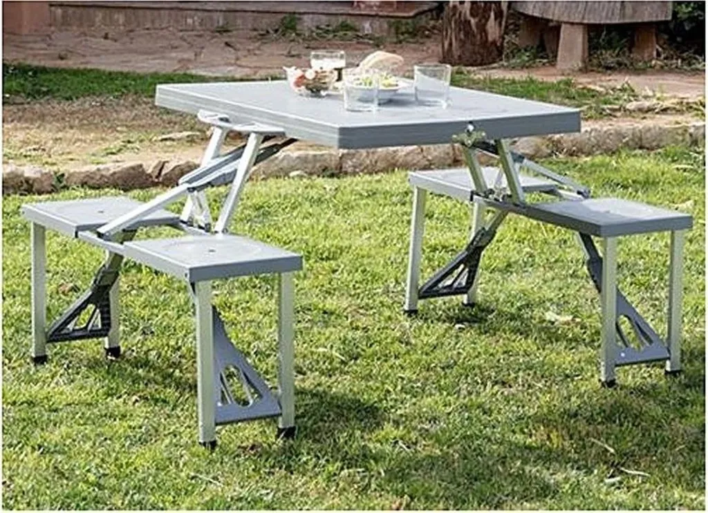Ensemble mobilier de pique-nique pliable - Table et chaises d'appoint - 9