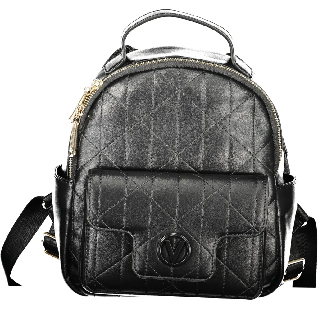 Sac à dos noir femme multipoches avec finitions élégantes et design