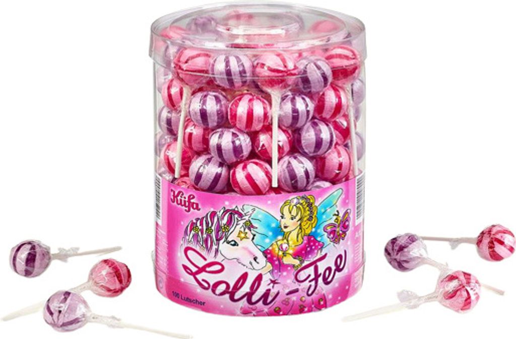 Küfa Lolli Fee deliziosi lecca lecca al gusto di frutta 100 Immagine del prodotto 