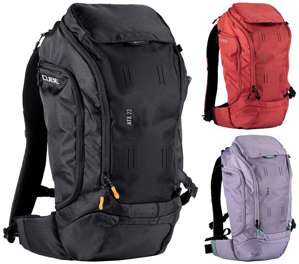 Sac à dos étanche Cube Atx 22l rouge contre la pluie pour cycliste