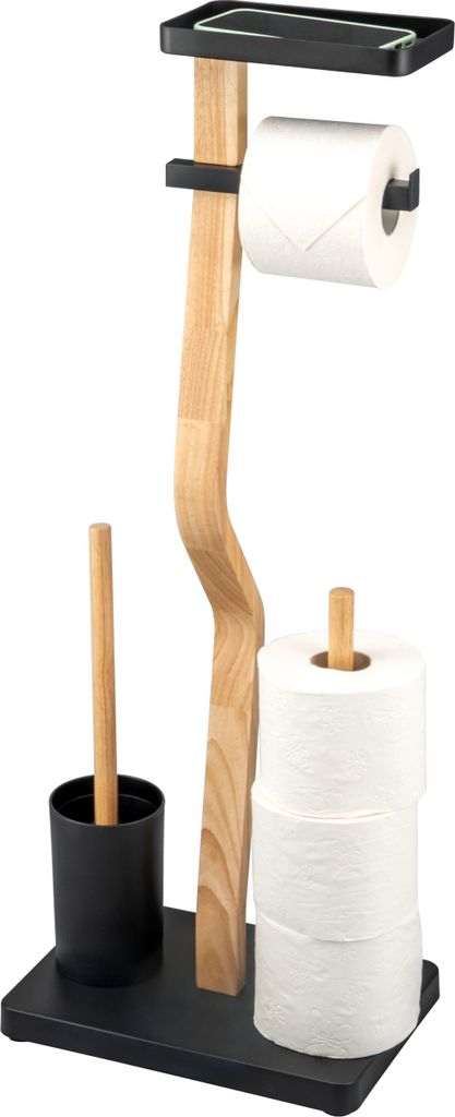 eluno Garniture de WC sur pied 4 en 1, brosse de WC, Image du produit 