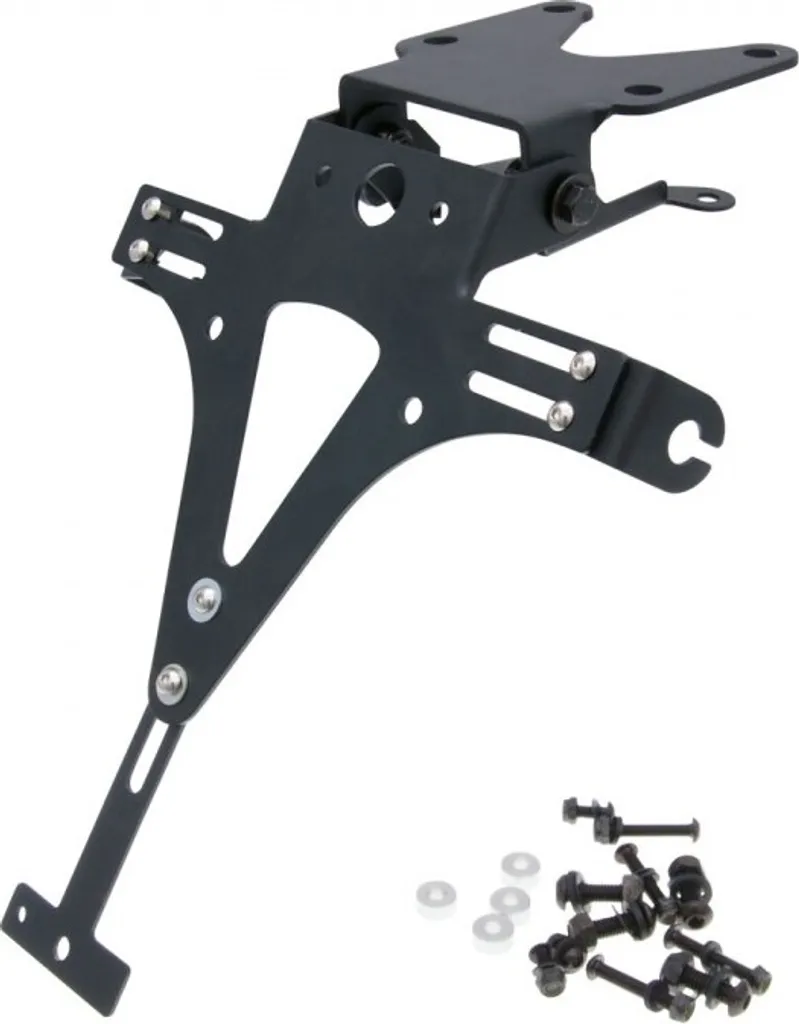 Support de plaque moto universel avec support clignotant en acier