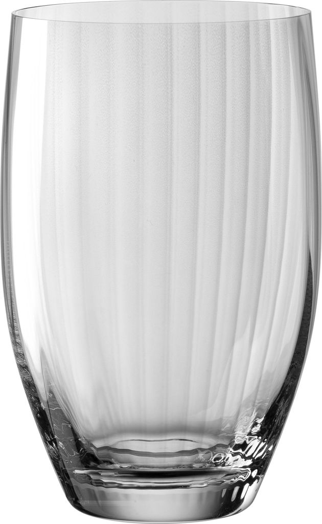 Leonardo Poesia Trinkglas 6er Set, spülmaschinengeeignete Wasser-Gläser, Trink-Becher aus Glas, Saft-Gläser, Getränke-Set, 460 ml, Glas, grau, ...