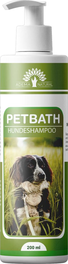 Adema Natural | Petbath | Shampoo für Hunde - Hundeshampoo gegen Fell Geruch & Juckreiz – Fellpflege – für alle Hunderassen geeignet