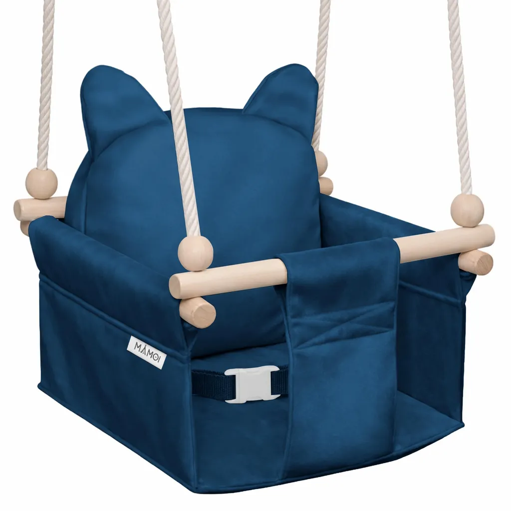 Altalena MAMOI 150-190cm: Testata per Sicurezza e Comfort in Velluto