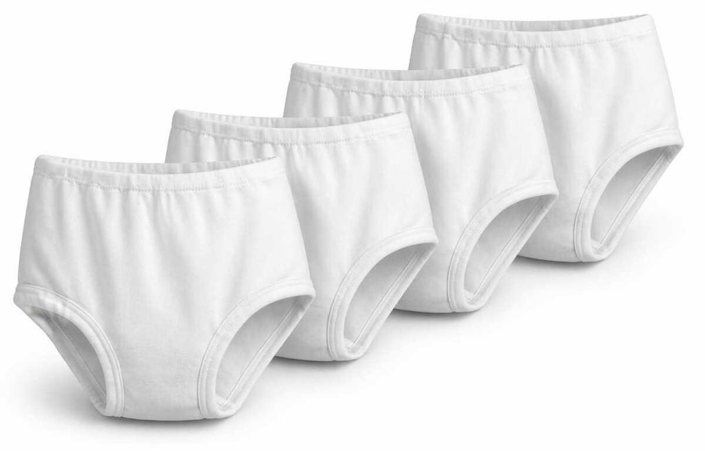 4x Damen Slips Unterhosen Unterwäsche Baumwolle, Weiß/48/50 Produktbild 