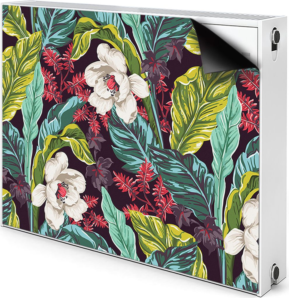 Magnet Radiator Magnet Mat Heizkörperverkleidung Heizkörper-Abdeckung Heizung 80x60 cm - Thema, Blumen